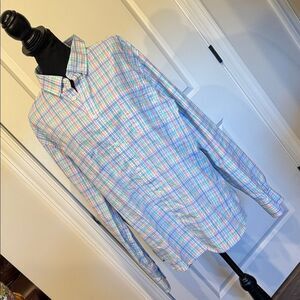 Goodfellow & Co Men's Pastel Plaid Button Down Shirt slim XL